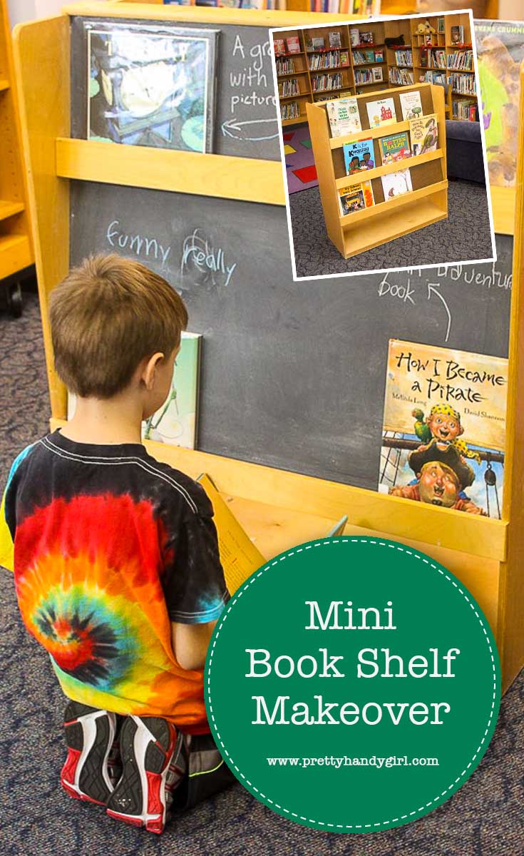 This bookshelf didn't need a complete overhaul - check out this mini makeover from Pretty Handy Girl! #prettyhandygirl #DIY #bookshelf