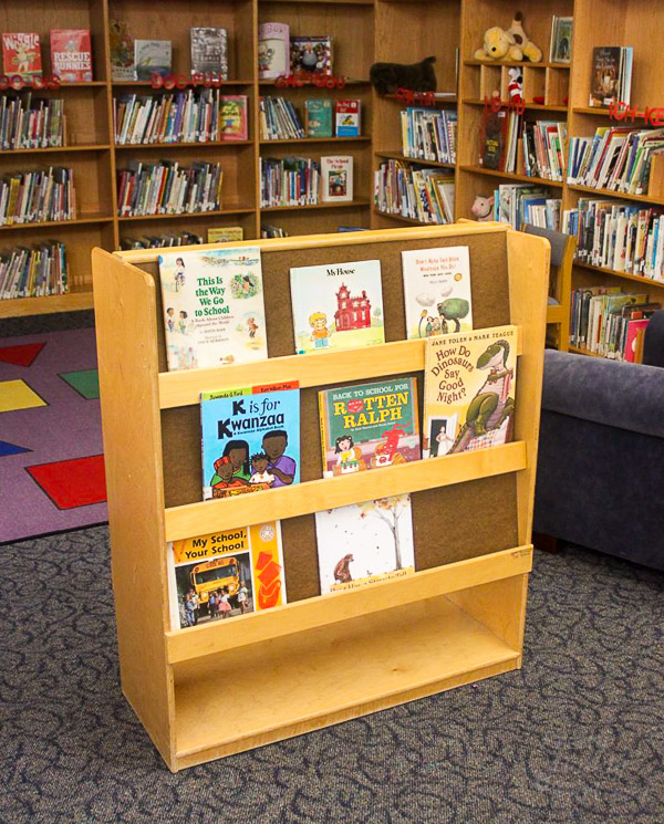 Mini Makeover for a Book Display Shelf | Pretty Handy Girl