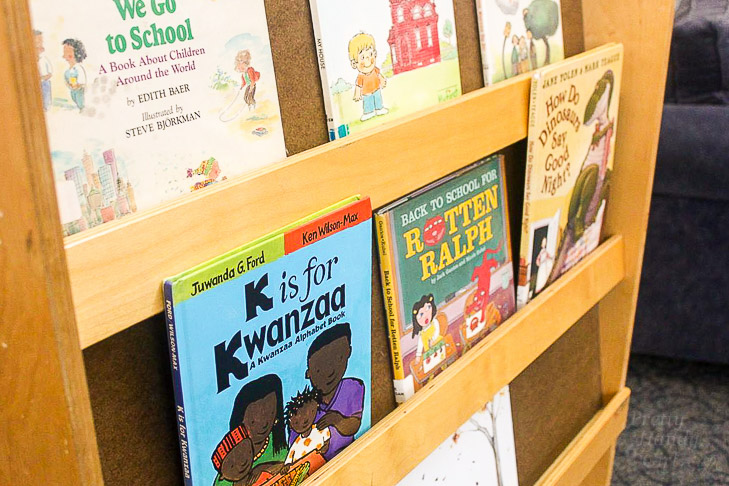 Mini Makeover for a Book Display Shelf | Pretty Handy Girl