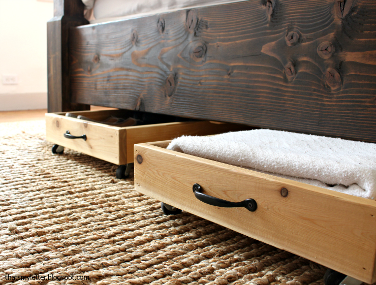diy under bed storage