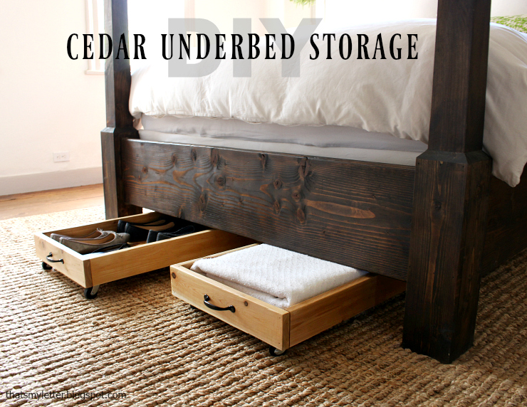cedar underbed storage