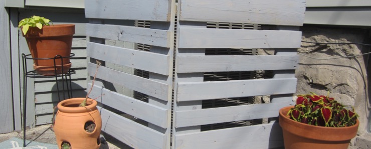How to Make an Air Conditioner Screen from Pallets