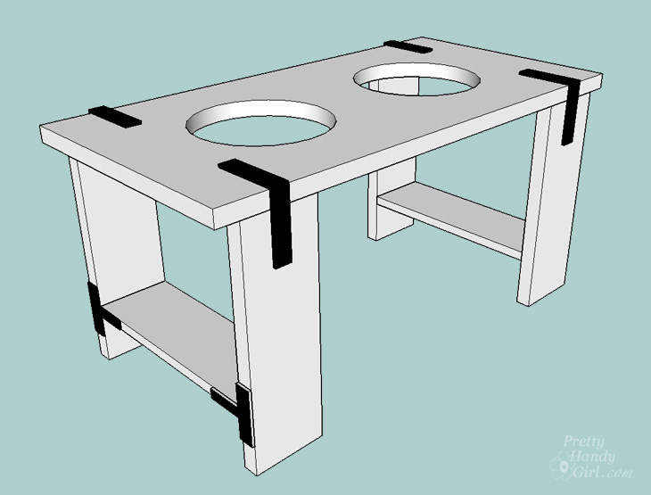 How to Build: Industrial Dog Bowl Feeder Stand | Pretty Handy Girl