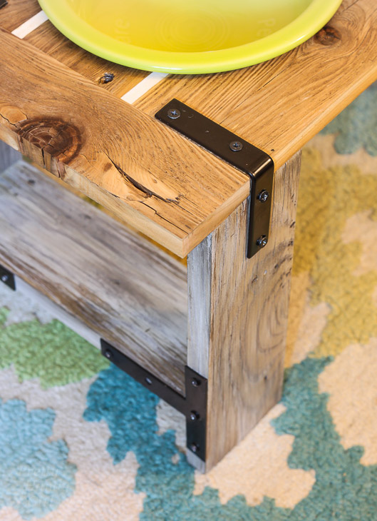 Rustic Industrial Dog Bowl Feeder Stand | Pretty Handy Girl