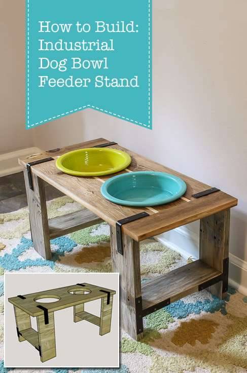How to Build: Industrial Dog Bowl Feeder Stand | Pretty Handy Girl