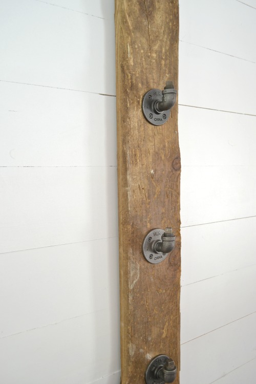 How to build an industrial hat rack to keep all your hats organized. | prettyhandygirl.com