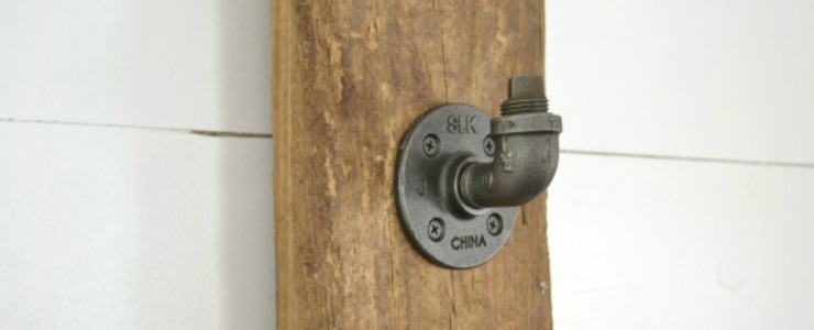 How to build an industrial hat rack to keep all your hats organized. | prettyhandygirl.com