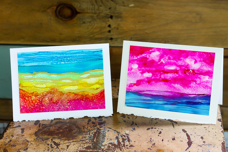 Painting with Alcohol Inks | Pretty Handy Girl