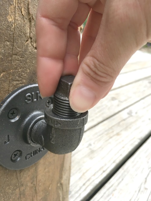 How to build an industrial hat rack to keep all your hats organized. | prettyhandygirl.com