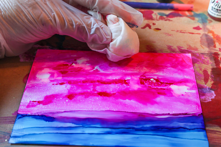 Painting with Alcohol Inks | Pretty Handy Girl