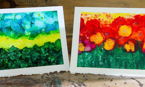 Painting with Alcohol Inks | Pretty Handy Girl