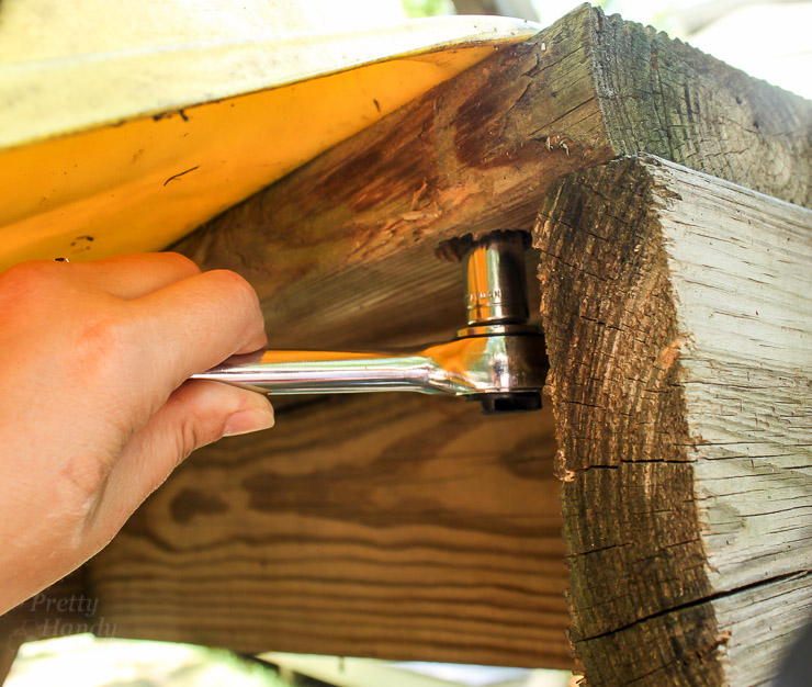 How to Remove a Rusted Carriage Bolt | Pretty Handy Girl