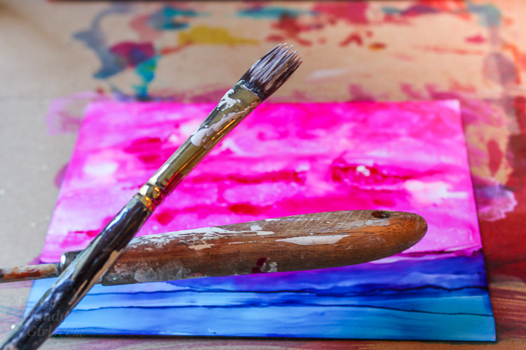 Painting with Alcohol Inks | Pretty Handy Girl