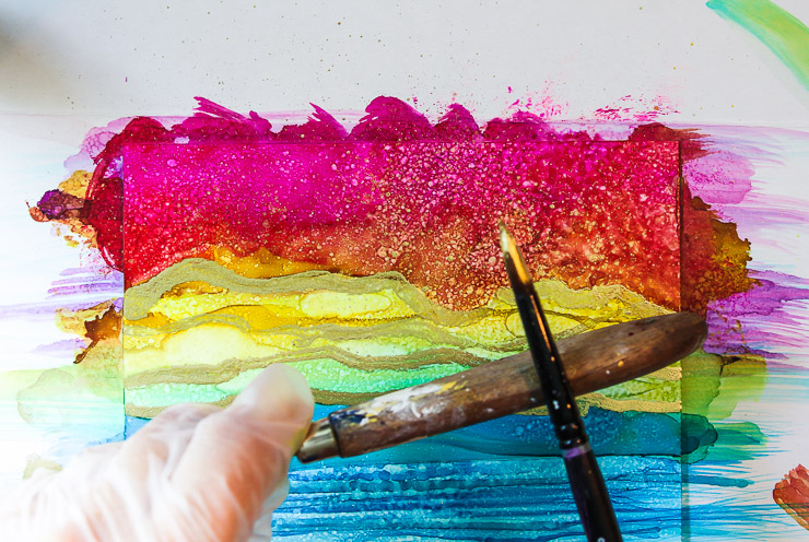Painting with Alcohol Inks | Pretty Handy Girl
