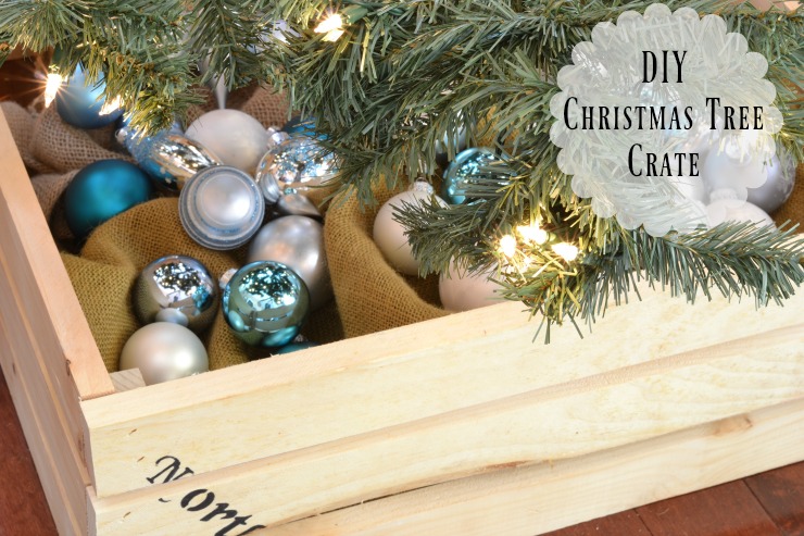 This quick and easy DIY Christmas tree crate is just what you need to update your decor this year.