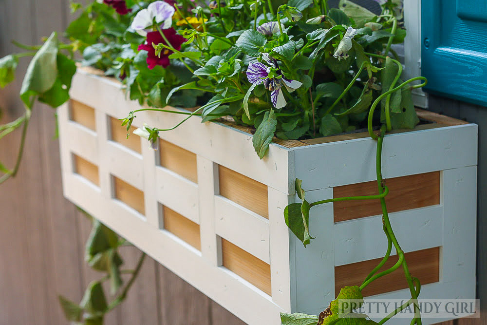 cottage style window box diy