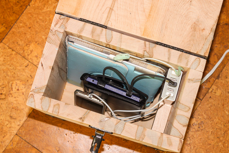 Industrial Charging Station & Lock Box | Pretty Handy Girl