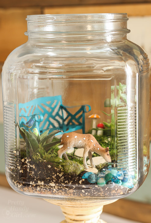 Woodland Fairy Garden in a Jar | Pretty Handy Girl