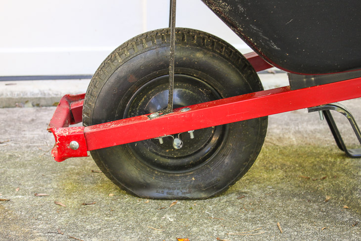 How to Replace a Wheelbarrow Wheel in 5 Minutes | Pretty Handy Girl