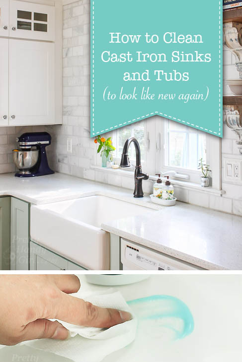 How to Clean a Cast Iron Sink or Tub | Pretty Handy Girl
