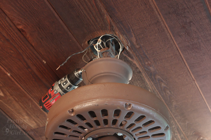 Installing the Most Beautiful Ceiling Fan | Haiku Copper Luxe Ceiling Fan | Pretty Handy Girl