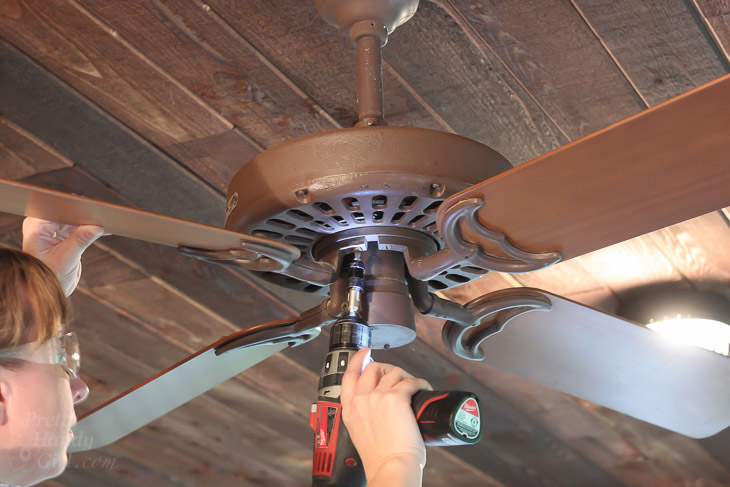 Installing the Most Beautiful Ceiling Fan | Haiku Copper Luxe Ceiling Fan | Pretty Handy Girl