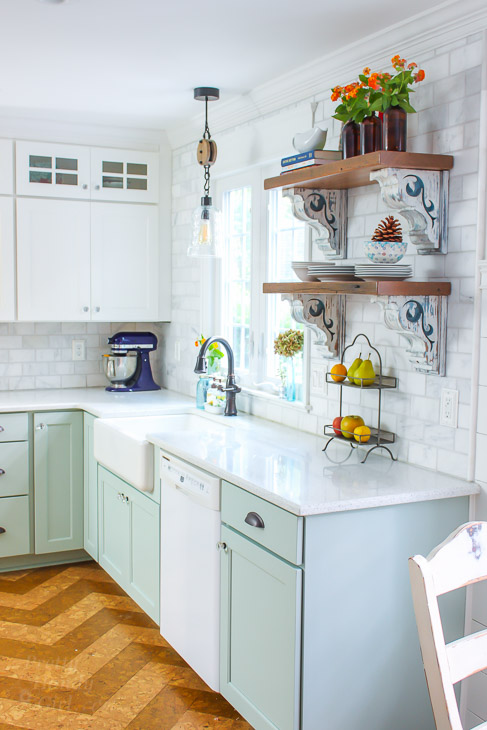 Fall Decor in a Rustic Farmhouse Kitchen | Pretty Handy Girl