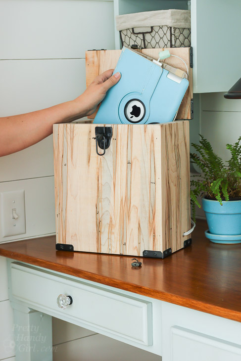 Industrial Charging Station & Lock Box | Pretty Handy Girl