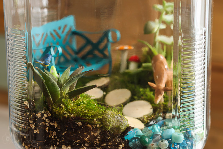 Woodland Fairy Garden in a Jar | Pretty Handy Girl