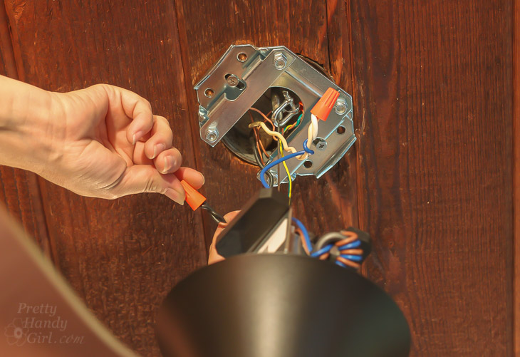Installing the Most Beautiful Ceiling Fan | Haiku Copper Luxe Ceiling Fan | Pretty Handy Girl