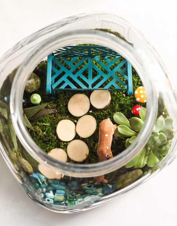 Woodland Fairy Garden in a Jar | Pretty Handy Girl