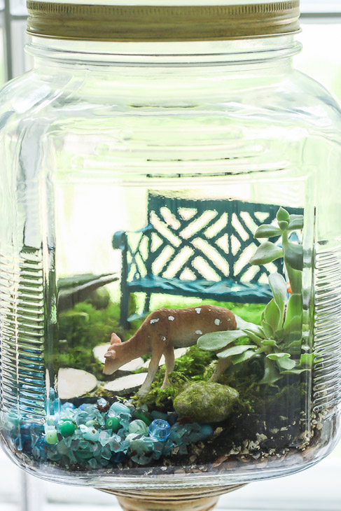 Woodland Fairy Garden in a Jar | Pretty Handy Girl