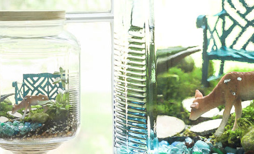 Woodland Fairy Garden in a Jar | Pretty Handy Girl