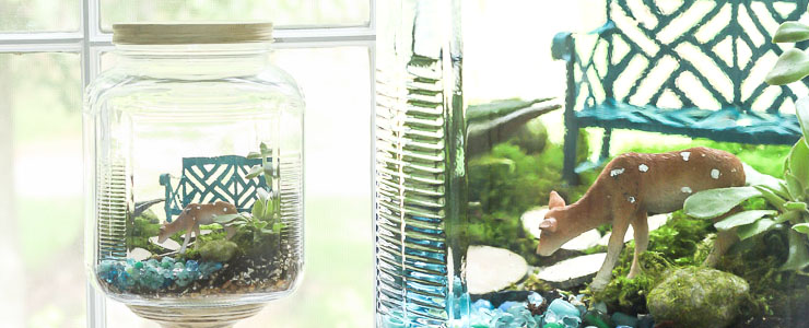Woodland Fairy Garden in a Jar | Pretty Handy Girl