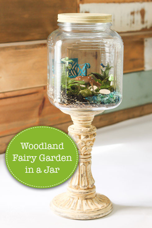 Woodland Fairy Garden in a Jar | Pretty Handy Girl