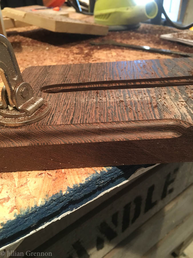 This DIY cell phone holder and charging station is a great last minute gift idea.