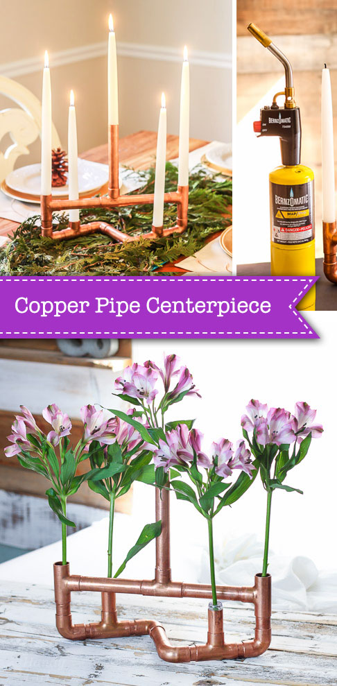 DIY Copper Pipe Centerpiece | Pretty Handy Girl