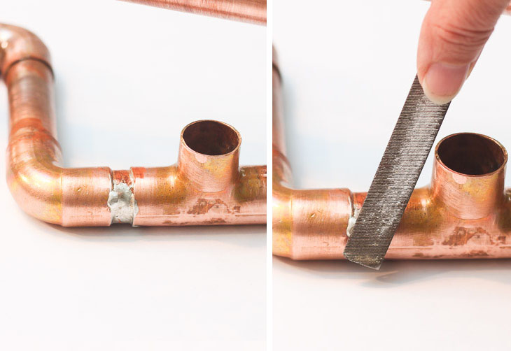 DIY Copper Pipe Centerpiece | Pretty Handy Girl