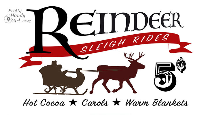 How to Make a Vintage Rustic Sleigh Ride Sign | Pretty Handy Girl How cool! You can use this technique to make or transfer any sign graphic.