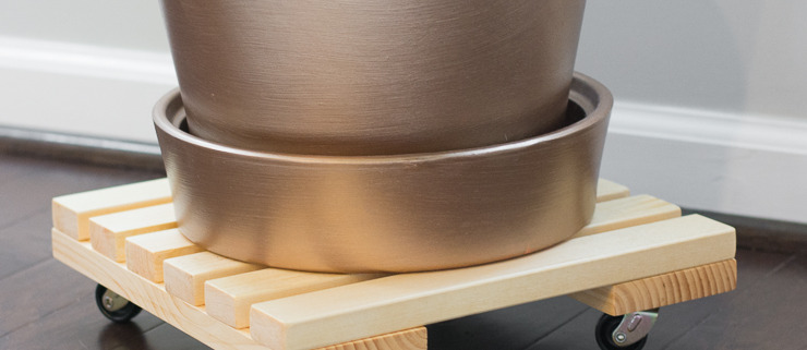 DIY Rolling Plant Caddy by Brittany Goldwyn-1