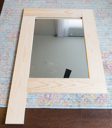 DIY Wood-Framed Mirror Tutorial
