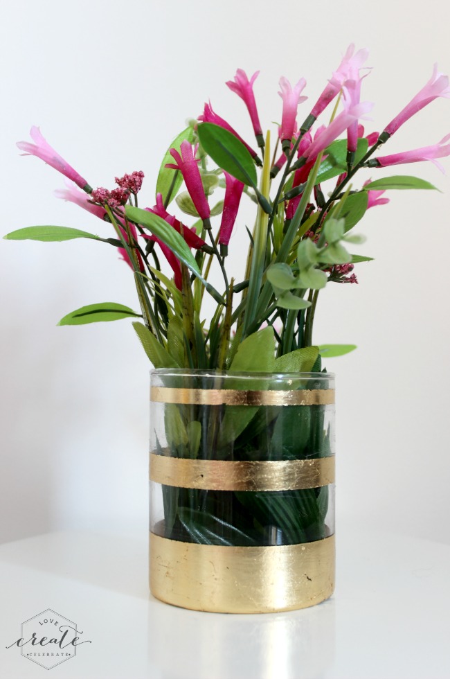 Gold Leaf Vase