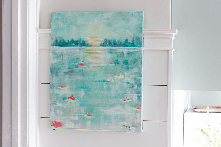 How to Paint an Abstract Water Lilies Painting | Pretty Handy Girl