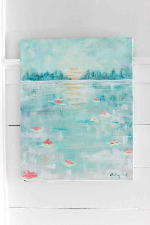 How to Paint an Abstract Water Lilies Painting | Pretty Handy Girl