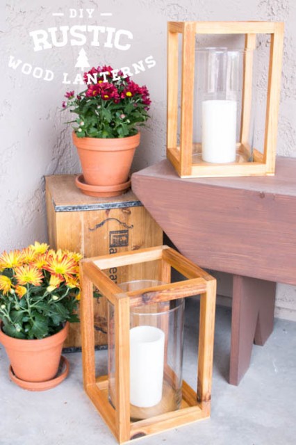 If your style is more rustic, these candle lanterns might be perfect for your decor!