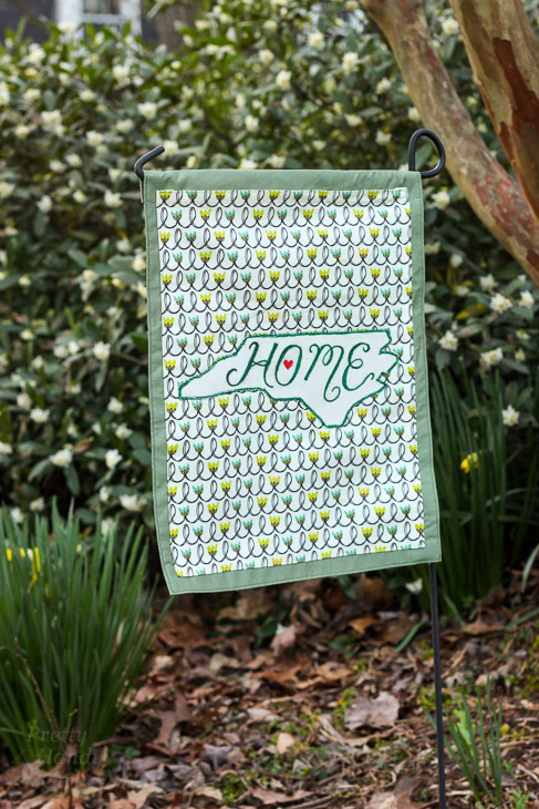 Home State Pride Garden Flag from a Placemat