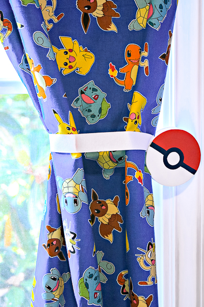These magnetic curtain tie backs are great for customizing kids rooms!