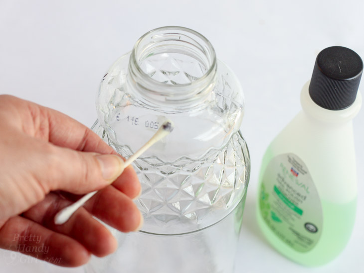 DIY Gold Leaf Vases from Recycled Bottles | Pretty Handy Girl