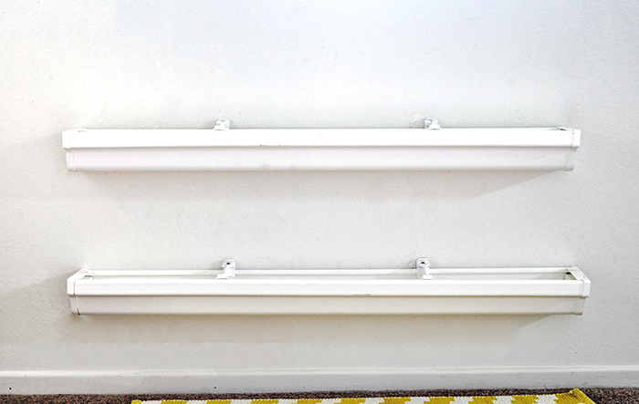 How to install rain gutter bookshelves