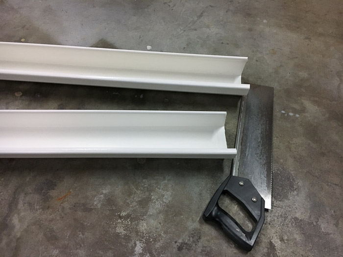 How to install rain gutter bookshelves